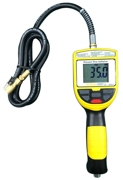 The Clean Garage Rapid Air Digital Tire Inflator Gauge | With Automatic Shutoff