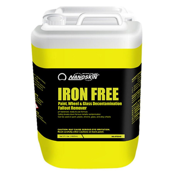 The Clean Garage Nanoskin Iron Free 5 Gallon | Paint and Wheel Iron Remover Decon Spray