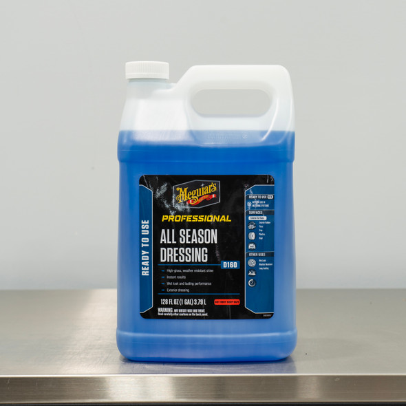 The Clean Garage | Meguiars D160 All Season Dressing 1 Gallon | Tire Trim Shine D16001