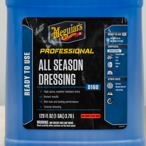 Meguiars D160 All Season Dressing 1 Gallon | Tire Trim Shine D16001