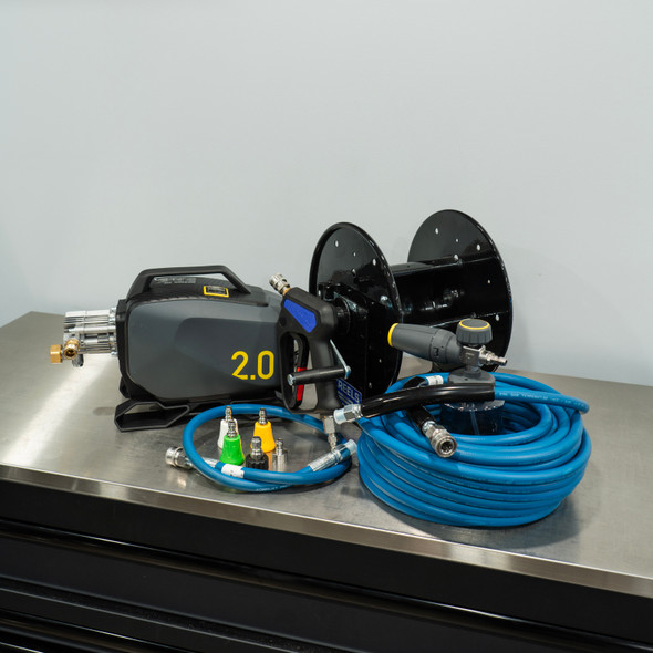 The Clean Garage Active 2.0 Pressure Washer | Premium Wall Mount Detailing Package
