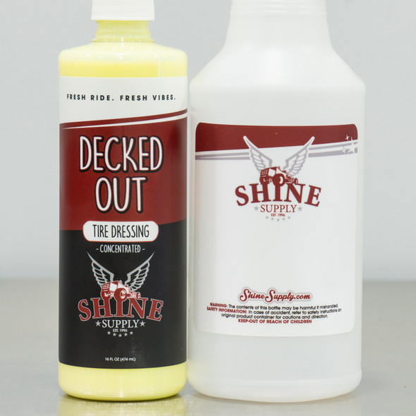 Shine Supply Decked Out 16oz With Spray Bottle | Tire Shine Dressing