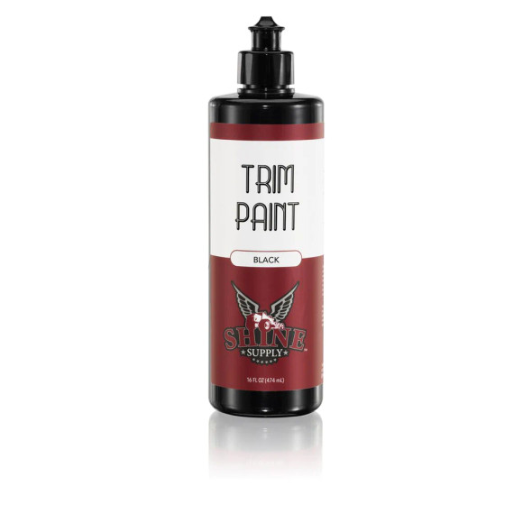 Shine Supply Trim Paint Black 16oz | Trim Restorer