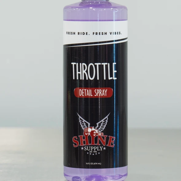 Shine Supply Throttle 16oz | Wax Free Detail Spray