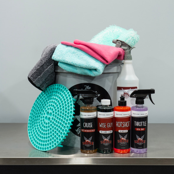 The Clean Garage Shine Supply Car Wash Starter Kit | 