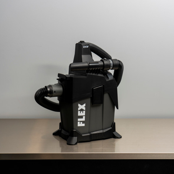 Flex Power Tools | 24v 1.6 Gallon Wet and Dry Vacuum | No Battery | The Clean Garage