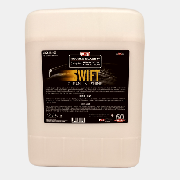 P&S Swift Clean & Shine 5 Gallon | Interior Quick Detailer and Dressing | The Clean Garage