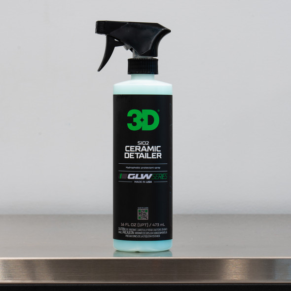 3D GLW Series SI02 Ceramic Detailer 16oz | Hydrophobic Detail Spray The Clean Garage