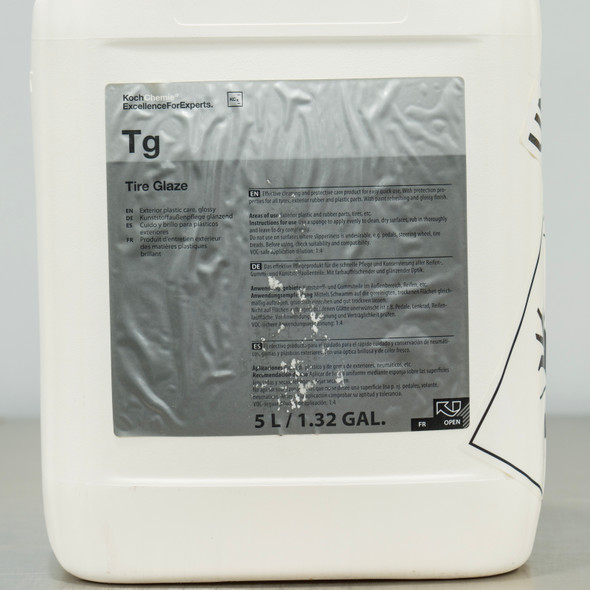 Koch Chemie Tire Glaze 5 Liter |  Solvent Based High Shine 169oz