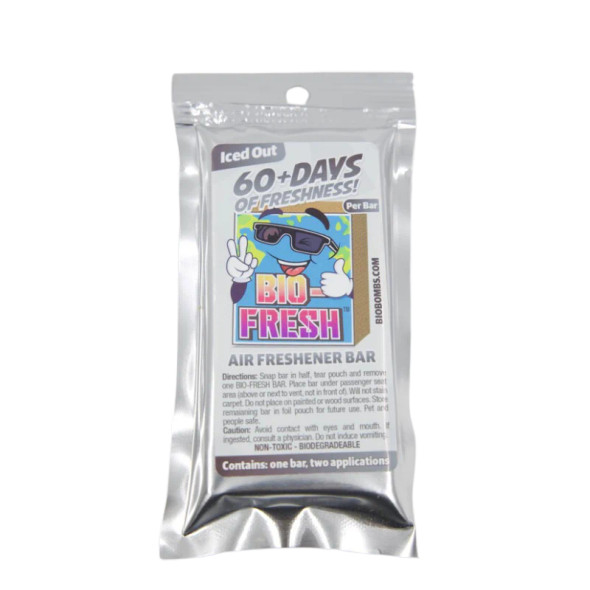 Bio-Fresh Bar Air Freshener Bar | Iced Out Black Ice Scent | The Clean Garage