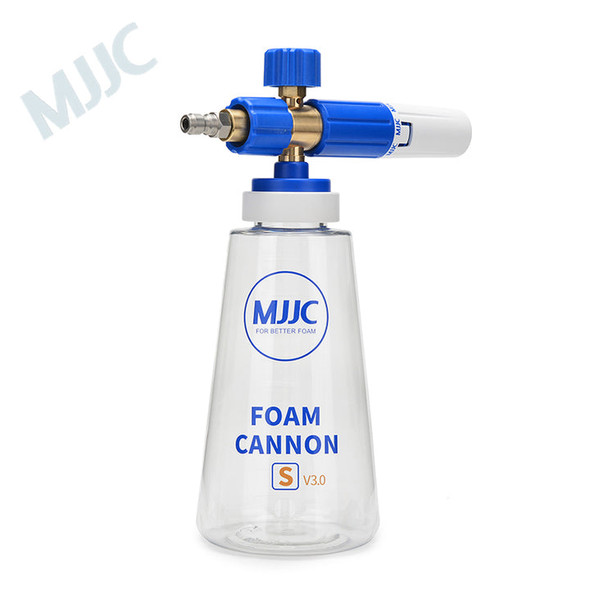MJJC Foam Cannon S V3.0 Kit | With Wide Mouth Bottle and 1/4" Plug | The Clean Garage