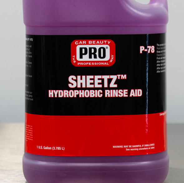 PRO SHEETZ Rinse Aid 1 Gallon | Spray On Rinse Off Protection PRO SHEETZ Rinse Aid 1 Gallon | Spray On Rinse Off Protection