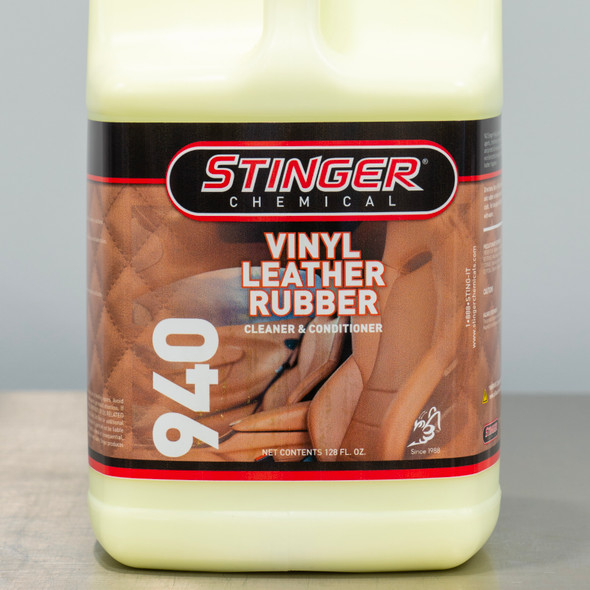 Stinger 940 Leather And Vinyl Cleaner Conditioner 1 Gallon Stinger 940 Leather And Vinyl Cleaner Conditioner 1 Gallon