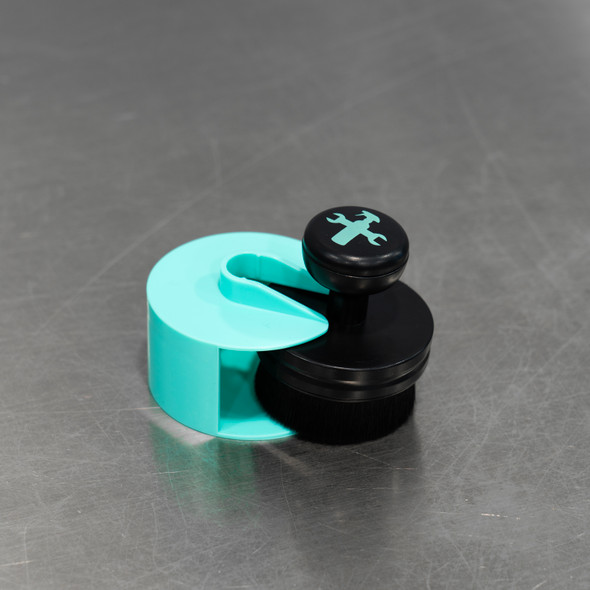 The Clean Garage | Dressing Applicator Brush and Stand | For Tire and Trim Dressings The Clean Garage | Dressing Applicator Brush and Stand | For Tire and Trim Dressings