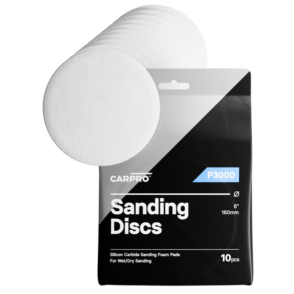 CarPro Silicon Carbide SIC Sanding Disc 10 Pack | 6" | P300 Grit | The Clean Garage