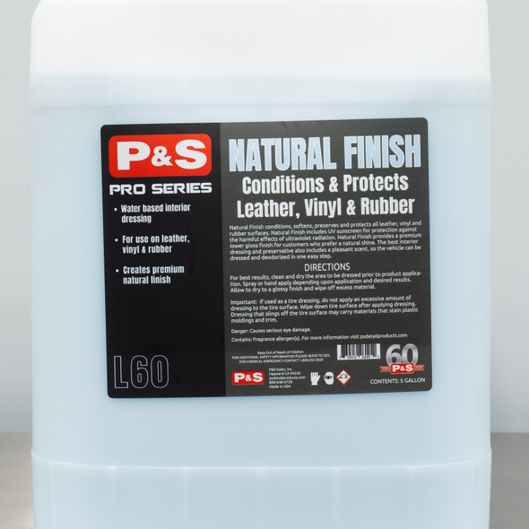 P&S Natural Finish Dressing 5 Gallon | Interior Spray Dressing P&S Natural Finish Dressing 5 Gallon | Interior Spray Dressing