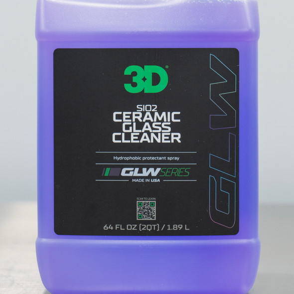 3D GLW Series SI02 Ceramic Glass Cleaner 64oz | Rain Repellent