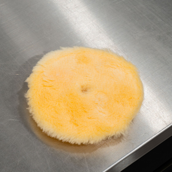 The Clean Garage Yellow Medium DA Wool Pad | For 5" Backing Plate The Clean Garage Yellow Medium DA Wool Pad | For 5" Backing Plate