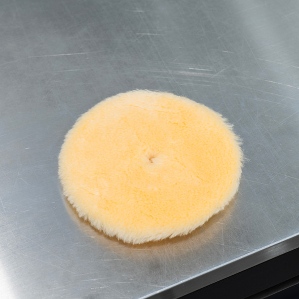 The Clean Garage Yellow Medium DA Wool Pad | For 6" Backing Plate The Clean Garage Yellow Medium DA Wool Pad | For 6" Backing Plate