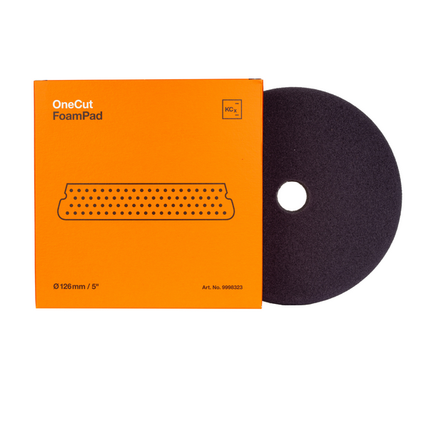 Koch Chemie One Cut Foam Pad V2 | Orange | For 5" Backing Plate | The Clean Garage Koch Chemie One Cut Foam Pad V2 | Orange | For 5" Backing Plate | The Clean Garage