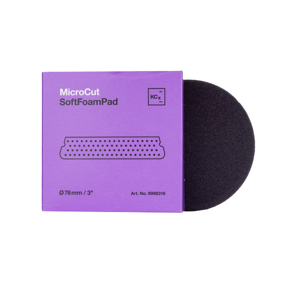 Koch Chemie Micro Cut Soft Foam Pad V2 | Purple | For 3" Backing Plate | The Clean Garage Koch Chemie Micro Cut Soft Foam Pad V2 | Purple | For 3" Backing Plate | The Clean Garage