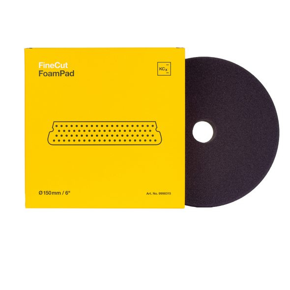 Koch Chemie Fine Cut Foam Pad V2 | Yellow | For 6" Backing Plate | The Clean Garage Koch Chemie Fine Cut Foam Pad V2 | Yellow | For 6" Backing Plate | The Clean Garage