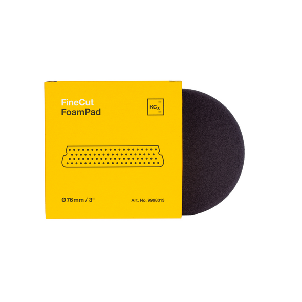 Koch Chemie Fine Cut Foam Pad V2 | Yellow | For 3" Backing Plate | The Clean Garage Koch Chemie Fine Cut Foam Pad V2 | Yellow | For 3" Backing Plate | The Clean Garage