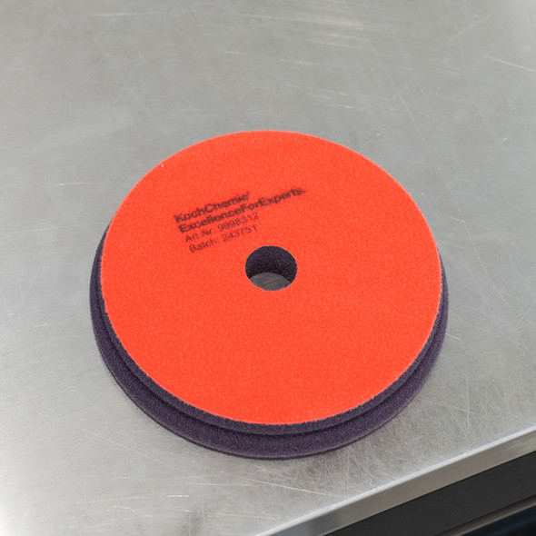 Koch Chemie Heavy Cut Foam Pad V2 | Red | For 6" Backing Plate | The Clean Garage Koch Chemie Heavy Cut Foam Pad V2 | Red | For 6" Backing Plate | The Clean Garage