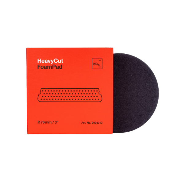 Koch Chemie Heavy Cut Foam Pad V2 | Red | For 3" Backing Plate | The Clean Garage Koch Chemie Heavy Cut Foam Pad V2 | Red | For 3" Backing Plate | The Clean Garage