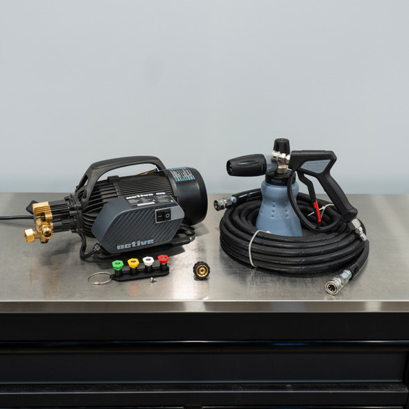 Active 2.3 Pressure Washer | Level 2 Detailing Kit | MTM Hose Gun Foam Cannon | The Clean Garage Active 2.3 Pressure Washer | Level 2 Detailing Kit | MTM Hose Gun Foam Cannon | The Clean Garage