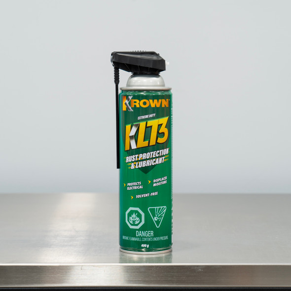 Krown Industrial KL73 Rust Protection & Lubricant Spray | 400g Aerosol | The Clean Garage Krown Industrial KL73 Rust Protection & Lubricant Spray | 400g Aerosol | The Clean Garage