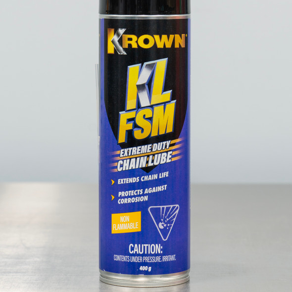 Krown Industrial KLFSM Extreme Duty Chain Lube | 400g Aerosol Krown Industrial KLFSM Extreme Duty Chain Lube | 400g Aerosol