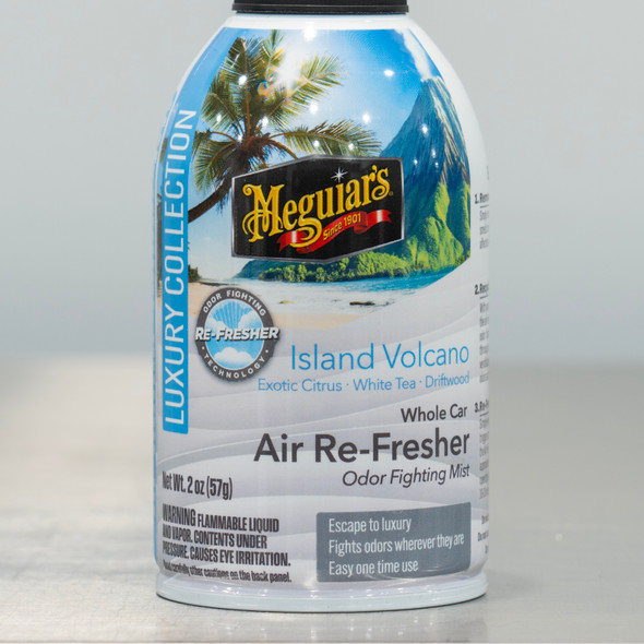 Meguiars Whole Car Air Refresher Spray | Island Volcano Scent 2oz Aerosol