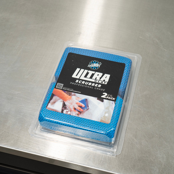 The Rag Company Ultra Clay Scrubber Blue Sponge | 2 Pack