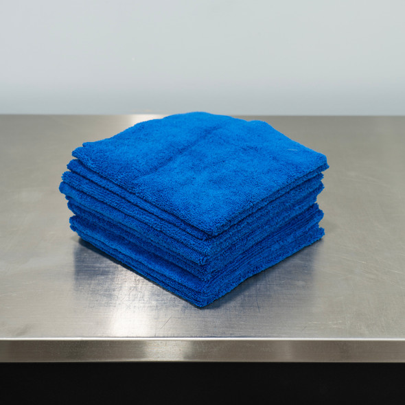 The Rag Company Edgeless 365 Microfiber Towel | Blue | 10 Pack