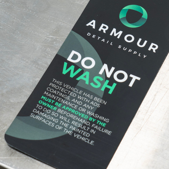 Armour Detail Supply Do Not Wash Warning Mirror Hanger