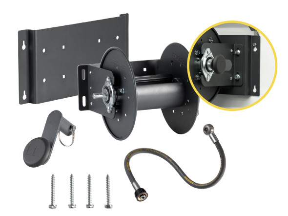 Active Hose Reel M-Series | For Pressure Washer Hose up to 100' *Pre-Order*