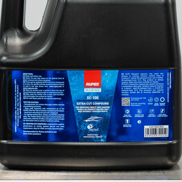 RUPES XC-2 Xtra Cut Compound 1 Liter | InduRUPES Marine XC-100