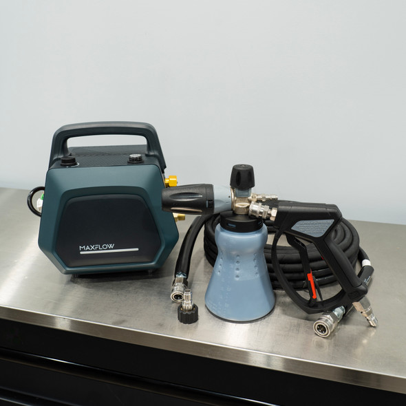 MaxFlow MPro 25 Pressure Washer Level 2 Detailing Kit | MTM Hose Gun Foam Cannon | The Clean Garage