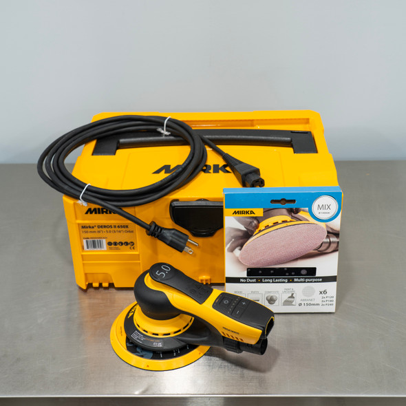 Mirka 650CV PROS | Pneumatic Central Vac Random Orbital Sander 6