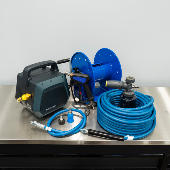 MaxFlow MPro 25 MK1 Pressure Washer | Premium Wall Mount Detailing Package