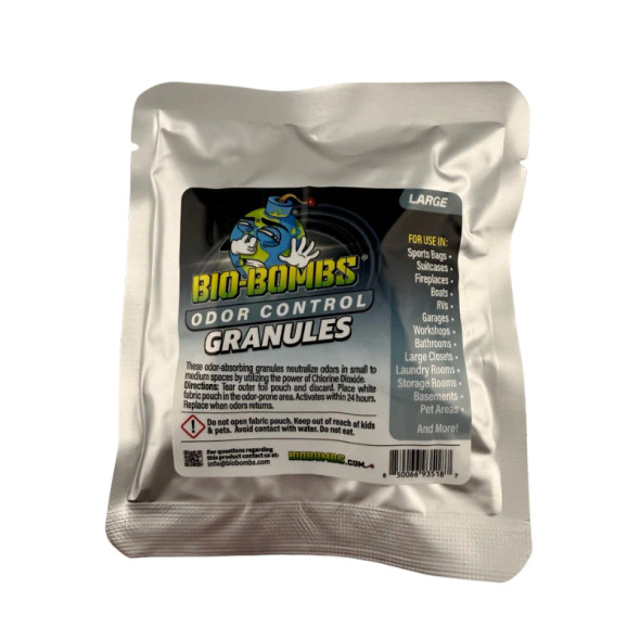 Bio-Bombs Odor Control Granules | Large Sachet | The Clean Garage