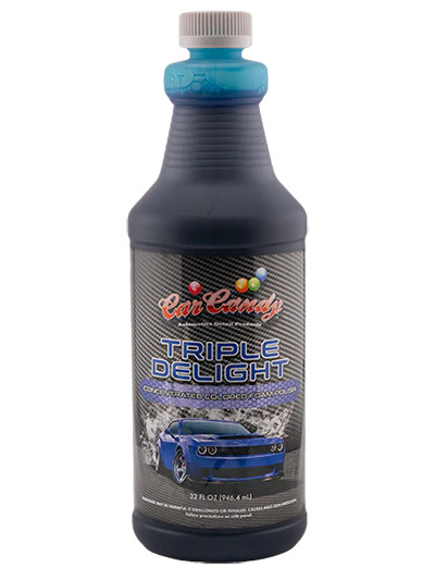 Car Candy Triple Delight 32oz | Blue Colored Foam Polish Soap | The Clean Garage
