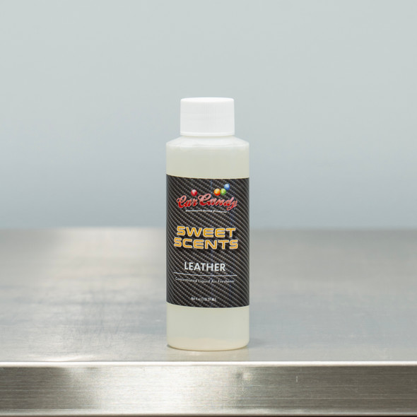 Car Candy Sweet Scents Concentrated Air Freshener 4oz  | Leather Scent | The Clean Garage