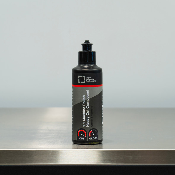 Liquid Elements 1.1 Machine Polish | Heavy Cut Compound Red 250ml | The Clean Garage