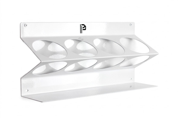 Poka Premium Wall Detail Bottle Holder | Holds 4 Large 1.5L Bottles | *WHITE* | The Clean Garage