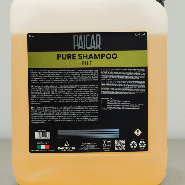 PAICAR Pure Shampoo 5 Liter | PH Neutral Soap