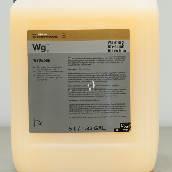 Koch Chemie Wet Gloss 5 Liter | Wg Spray & Rinse Sealant 169oz