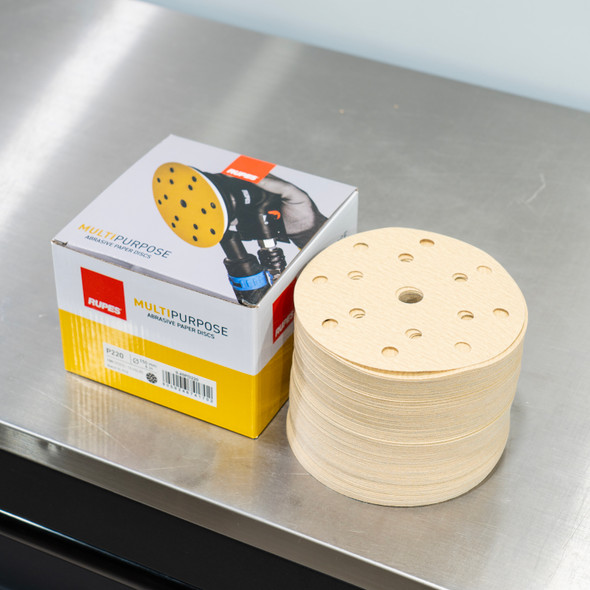 RUPES Multipurpose Abrasive Discs | 100 Pack | 6" - 6 Grits