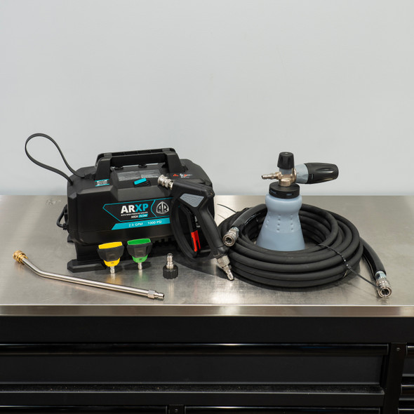 The Clean Garage ARXP High Flow Pressure Washer 2.0 GPM | Level 2 MTM Detailing Kit